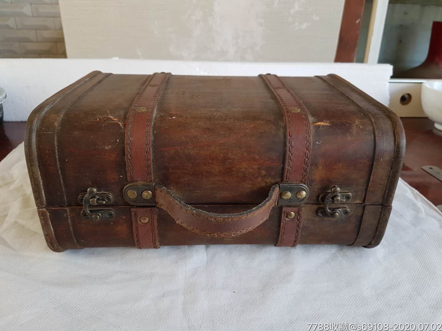 民国时期硬木手提箱_木箱_君子堂【7788木艺】