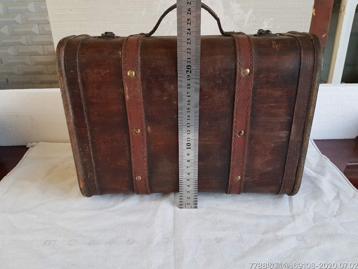 民国时期硬木手提箱_木箱_君子堂【7788木艺】