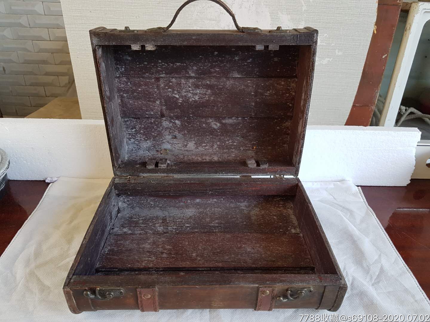 民国时期硬木手提箱_木箱_君子堂【7788木艺】