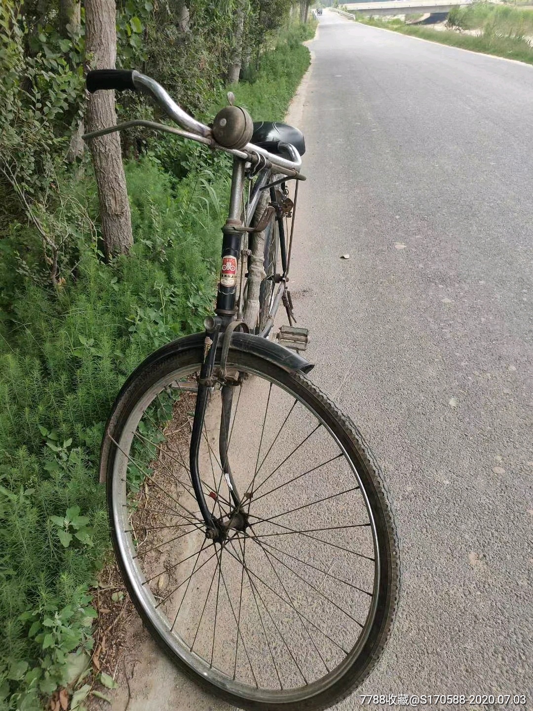 下鄉偶得上海永久牌自行車,鈴鐺,鎖可以正常使用