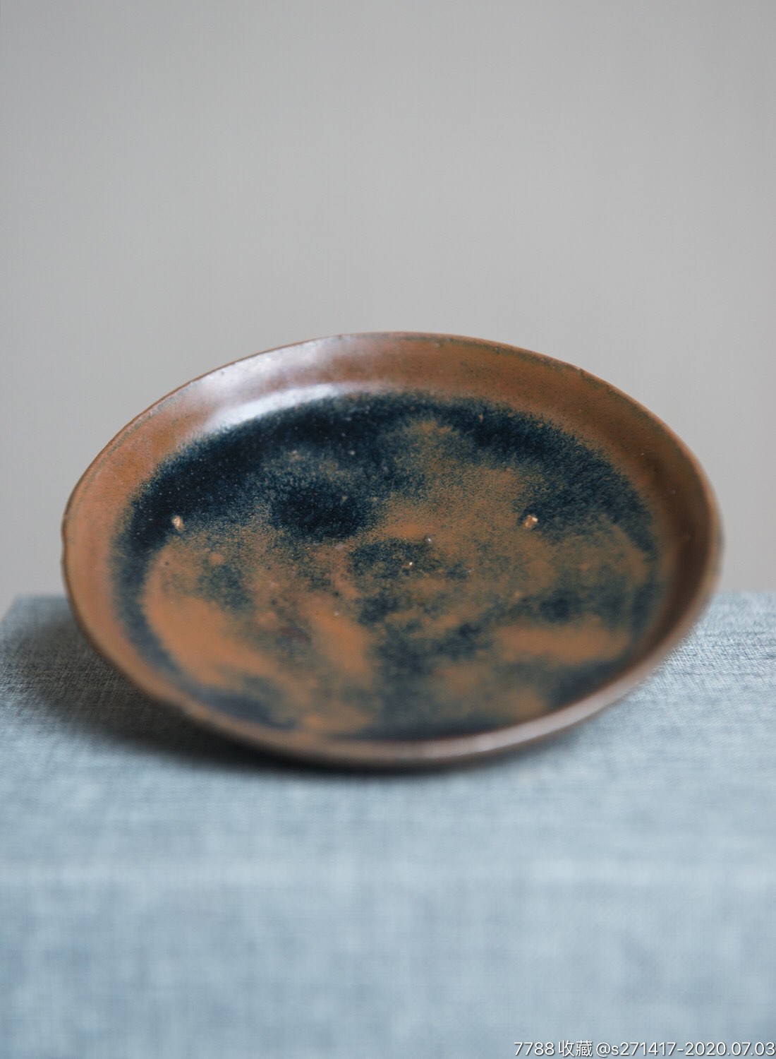 北宋红耀州窑口正全美品洗盘北宋红耀州(酱釉)