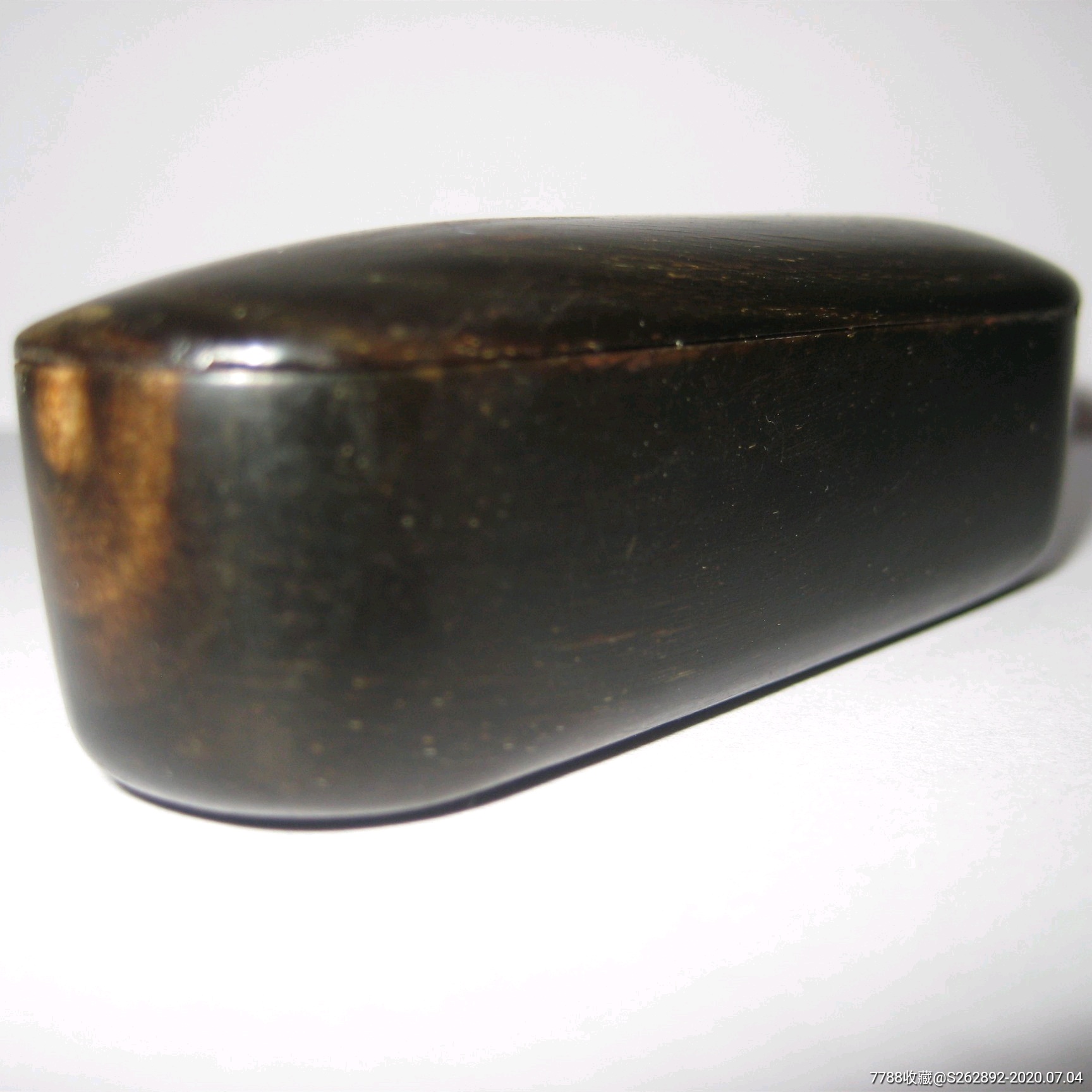 民国牛角印章盒小印盒文房老印盒