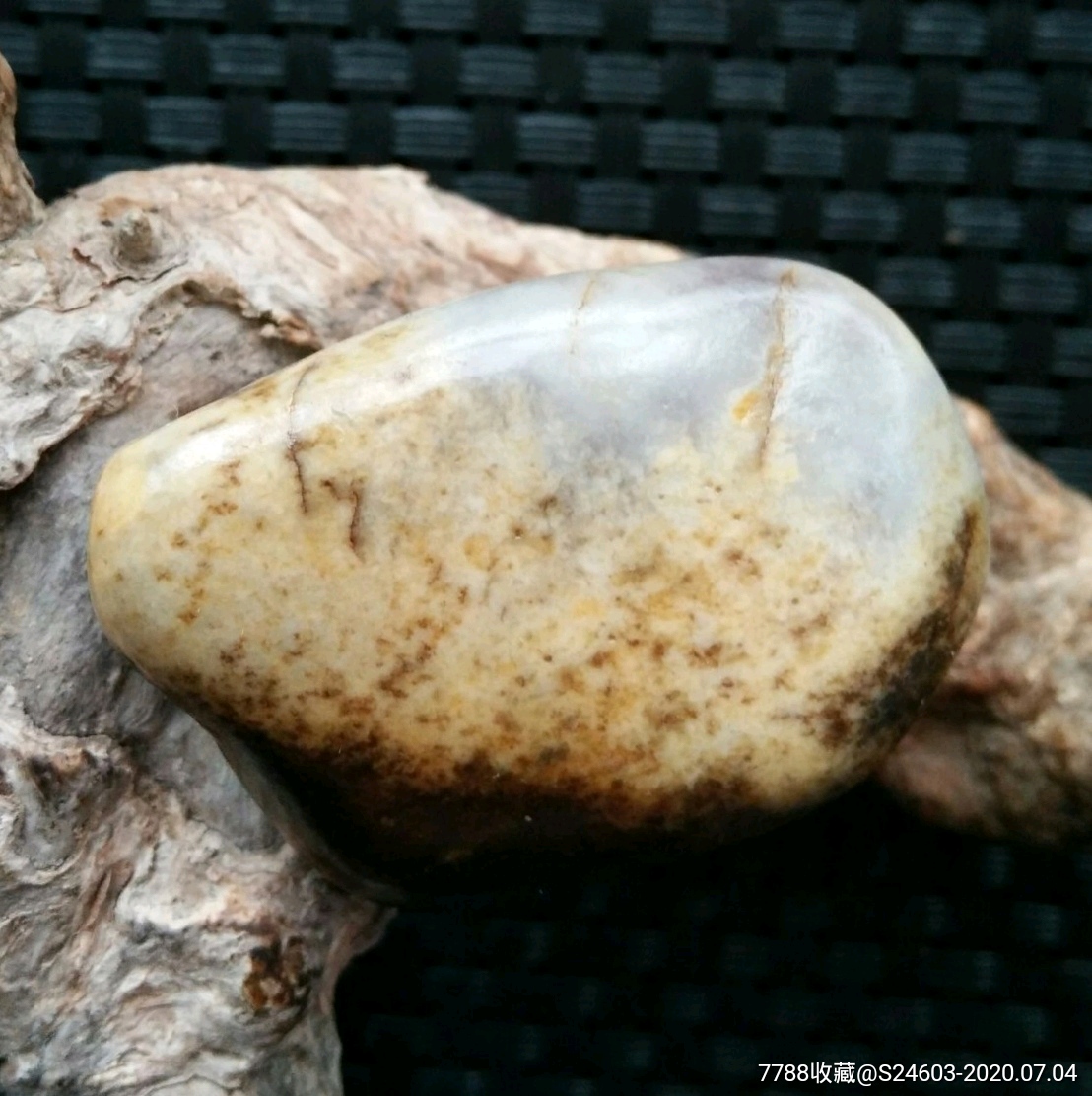 和田籽料紫罗兰-和田玉-7788收藏