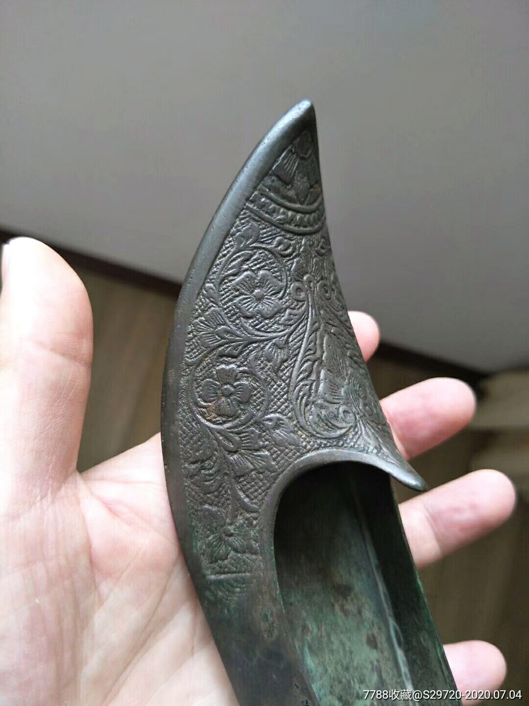 民国非常少见精品鞋型铜笔洗_铜皿/盛具_第6张_7788铜器收藏