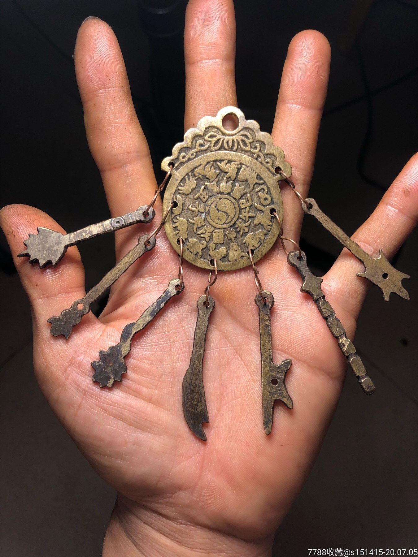 十二生肖七兵器花钱包老包真黄亮辟邪挂花挂房间挂大