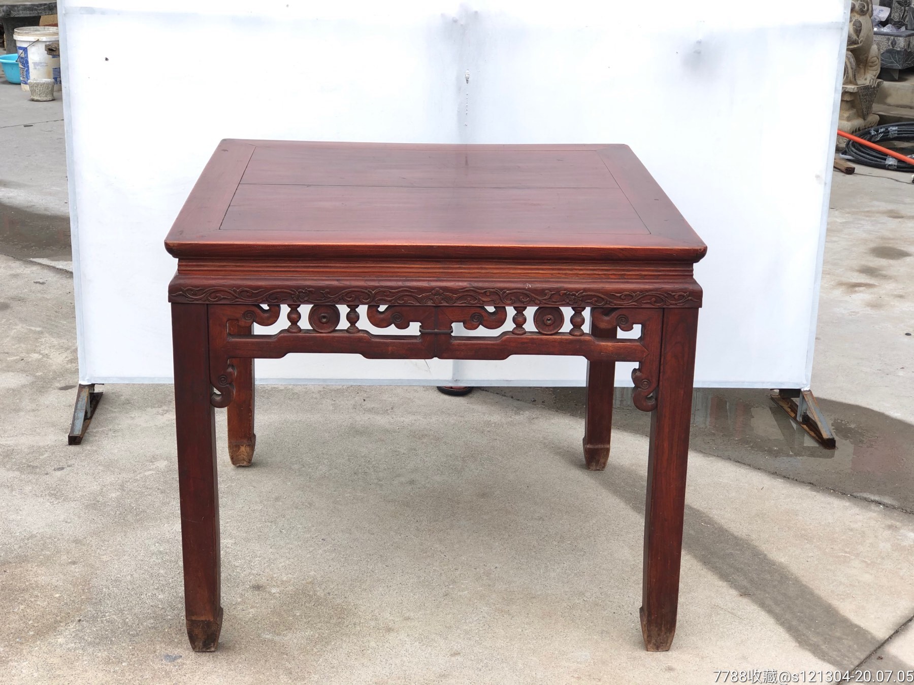 清代榉木八仙桌方桌老桌子老家具