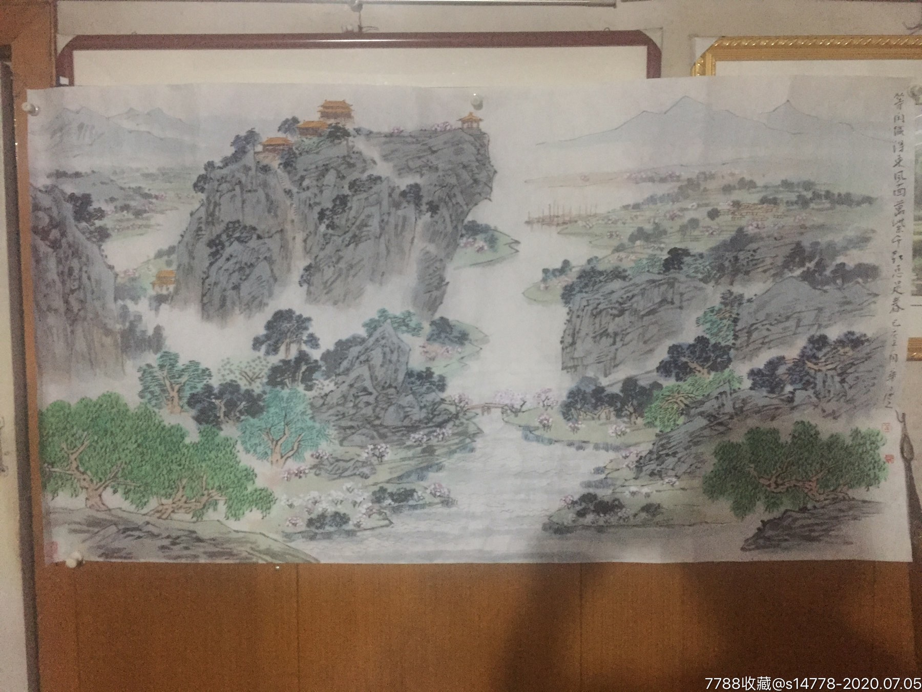 姜华庆六尺大山水-山水国画原作-7788书画网