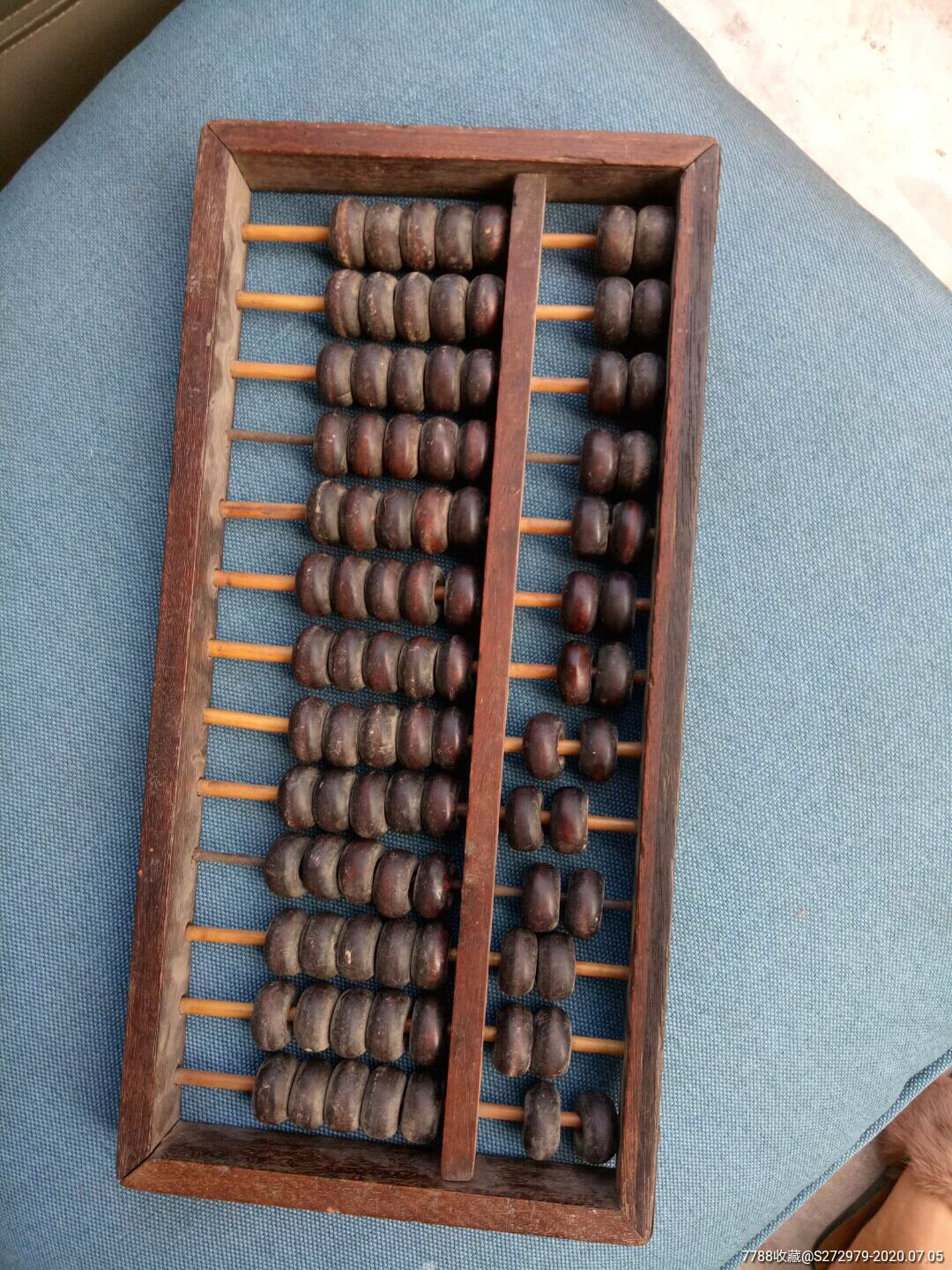 铁梨木老珠算一个_算盘【宝莲轩】_第2张_7788琉璃收藏