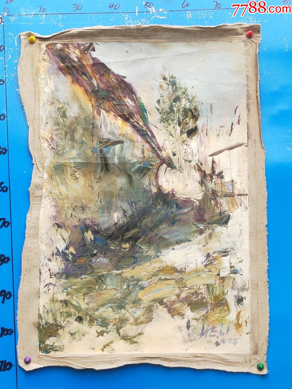 著名油画家有落款不识请买家自看***尺寸88*60