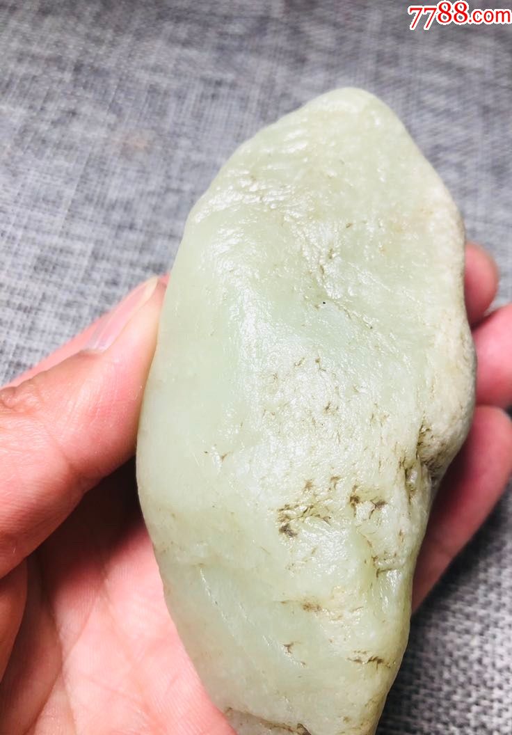 4032和田玉黄白料山流水300克