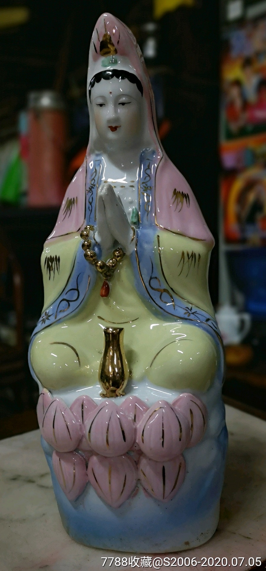 观音:八,九十年代_彩绘瓷/彩瓷_驰墨轩【7788收藏__收藏热线】