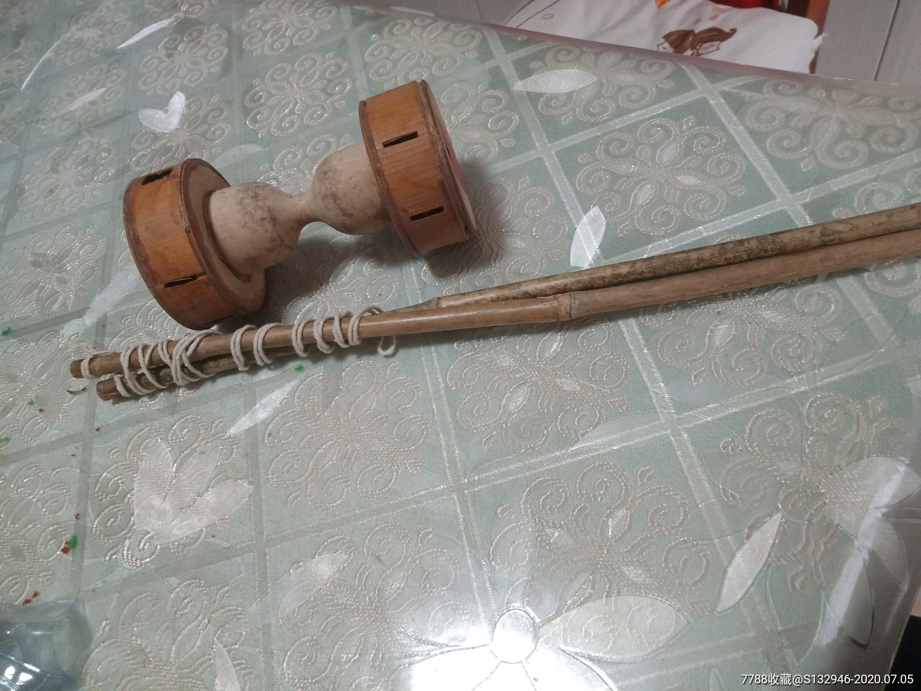 老式竹制十二响空竹