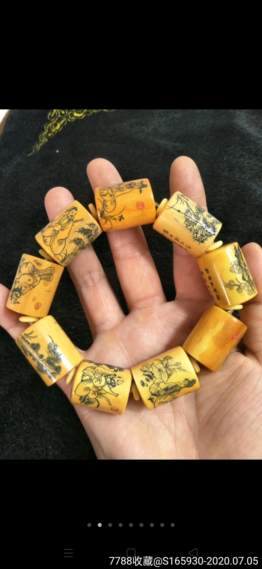 牙八仙过海手串可辟邪挡灾时刻保佑自己和家人平安还能带来财运完好