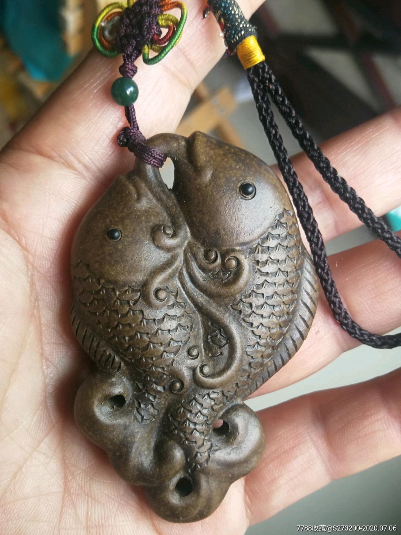 紫砂紫泥手把件