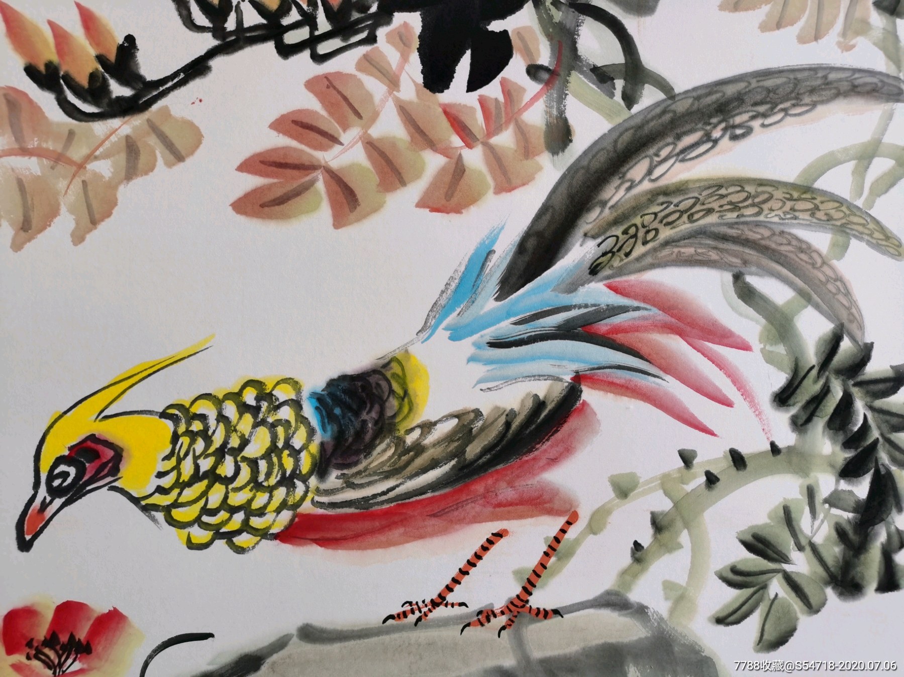 中美协理事张清智老师花鸟精品锦上添花图_花鸟国画原作_第4张_7788