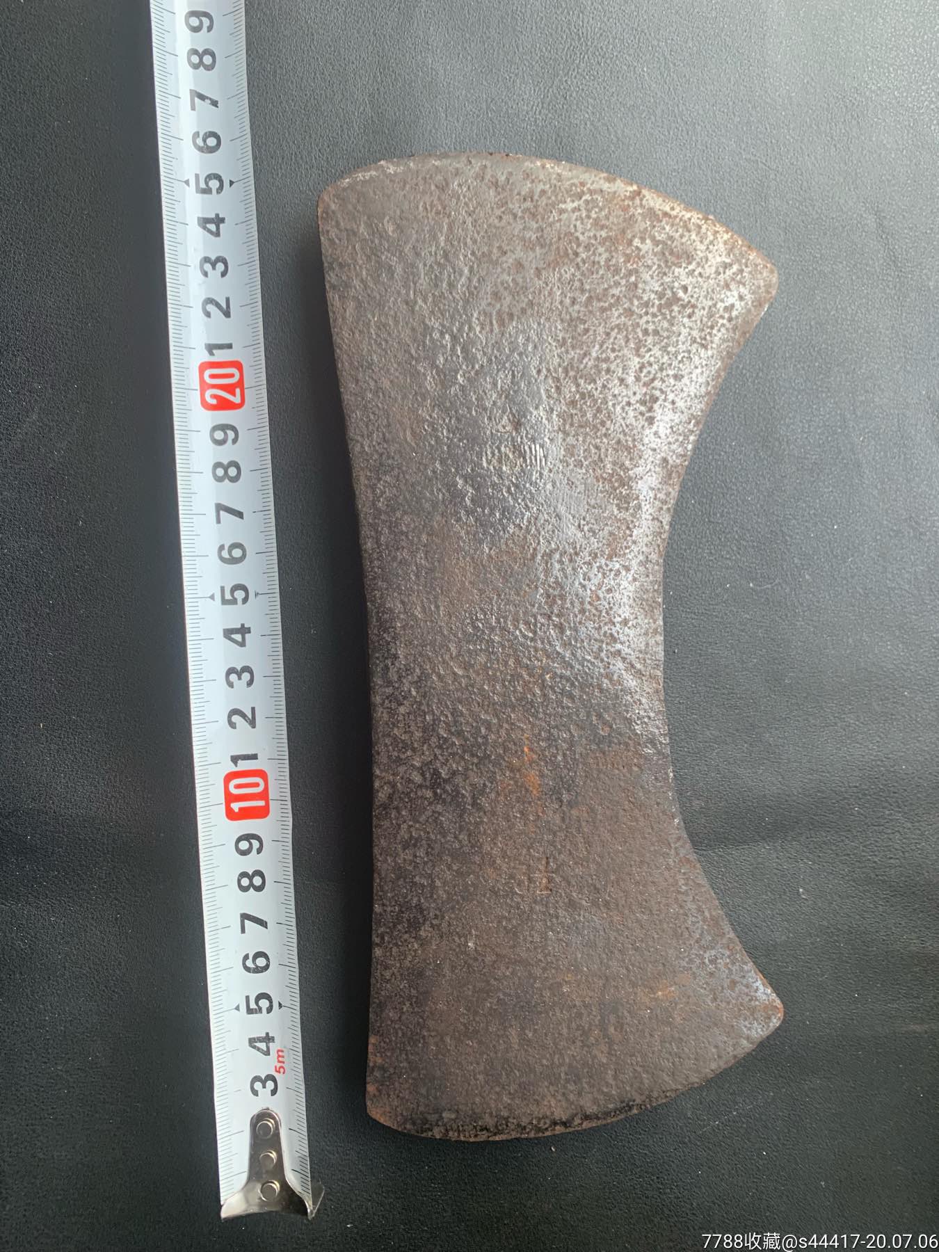 国产蝴蝶斧头老工具收藏双头