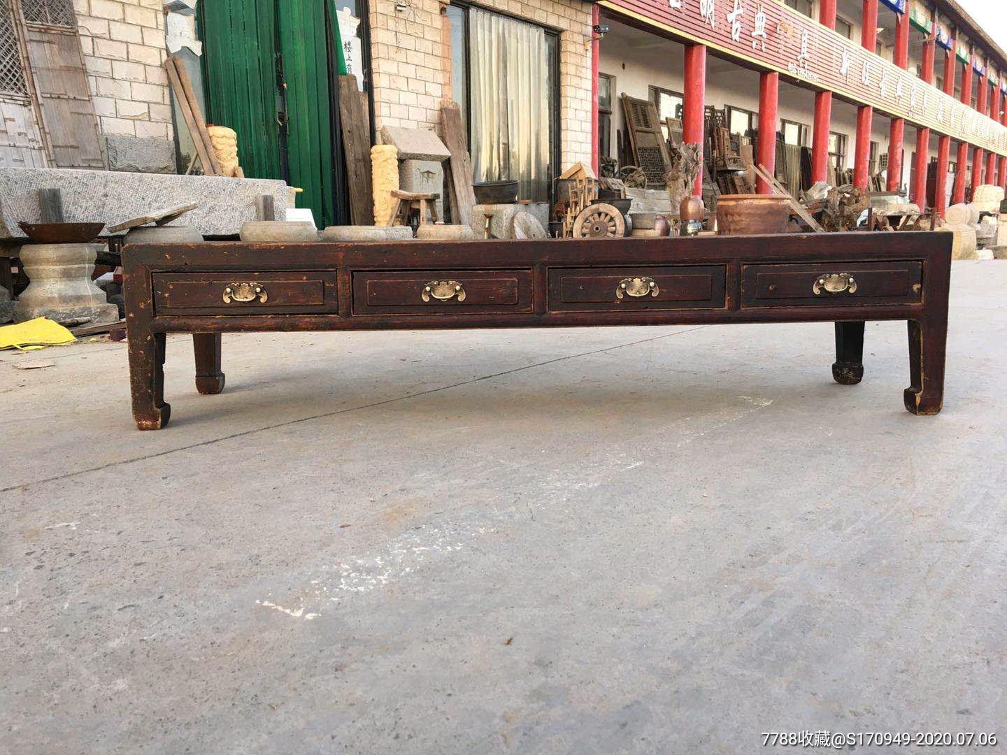 48榆木四屉炕琴