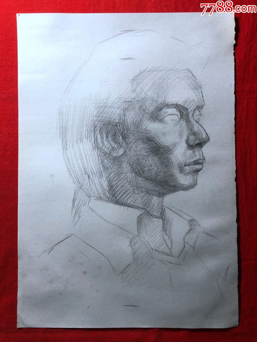 书画原作6974无款素描画8开