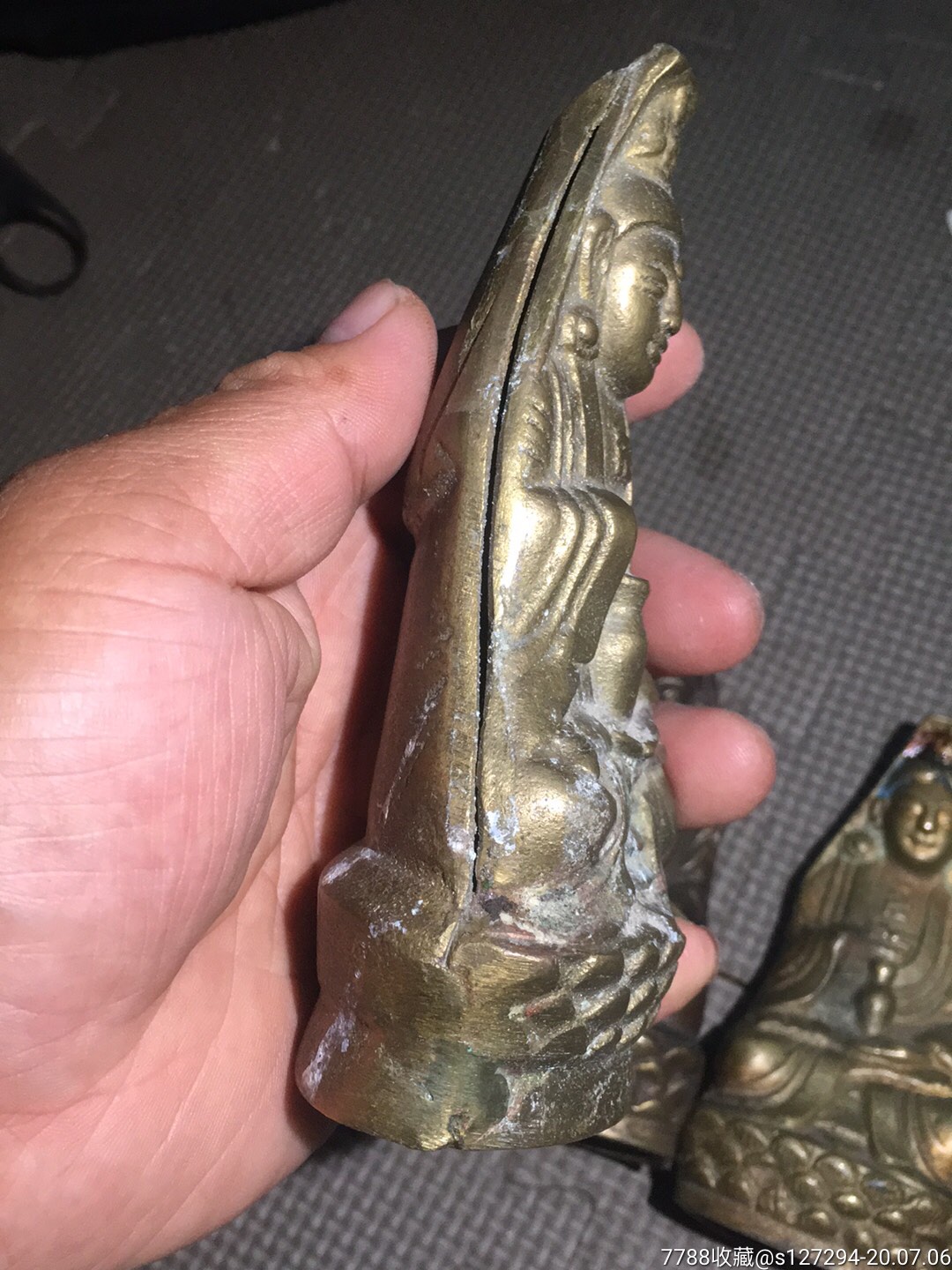 四尊民国时期合模铜观音像