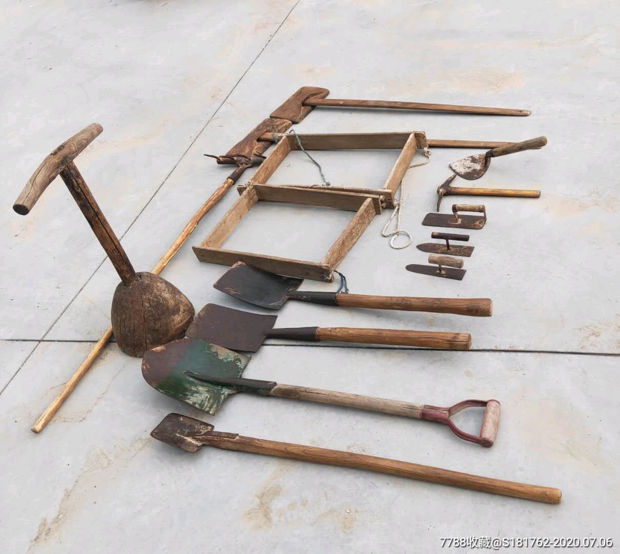老民俗建房工具