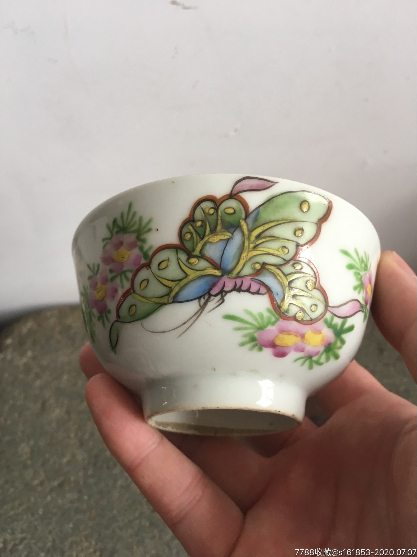 醴陵瓷器醴陵碗蝴蝶碗