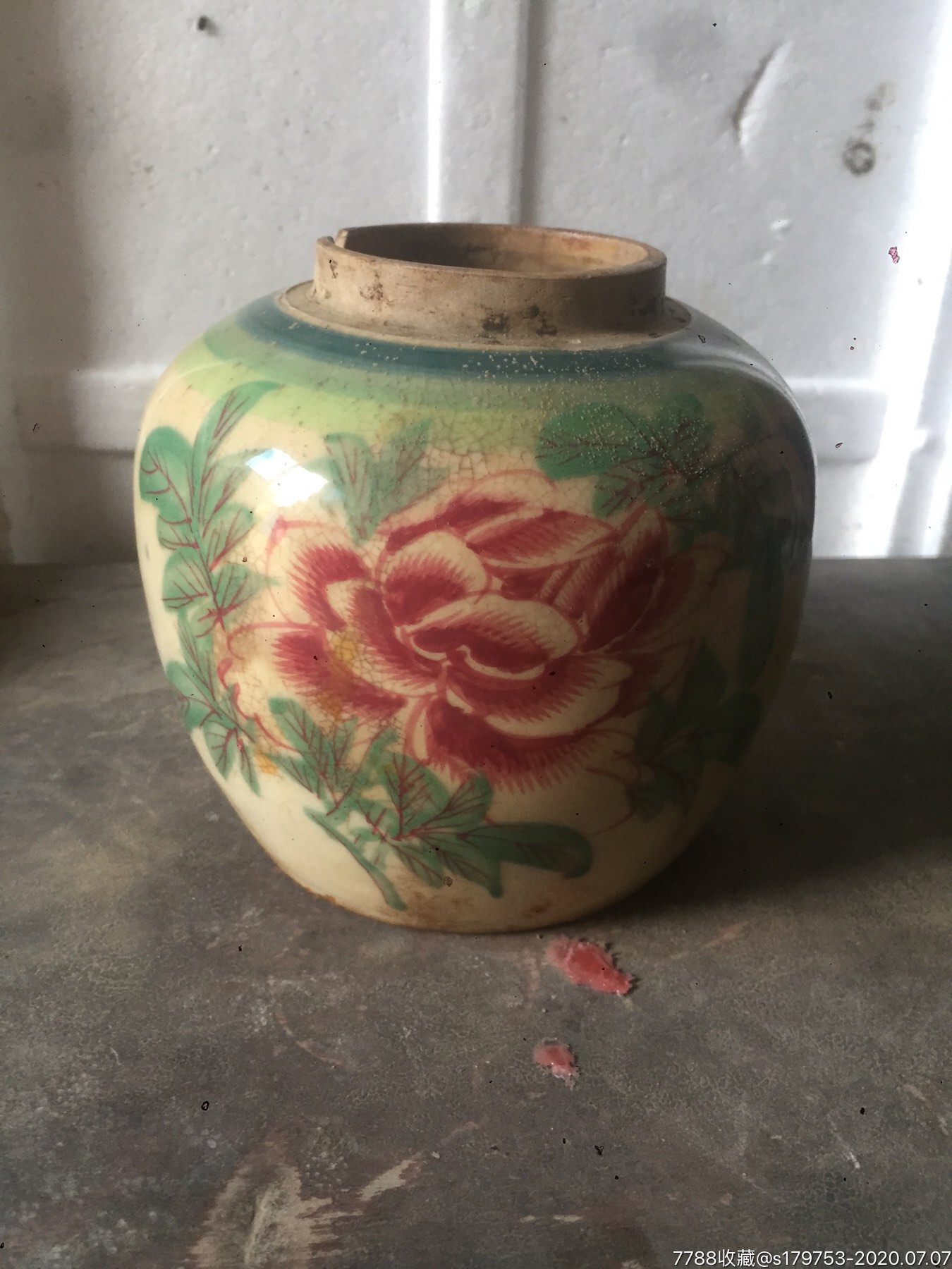 老罐子一个-价格:150元-se74145020-彩绘瓷/彩瓷-零售-7788收藏__收藏