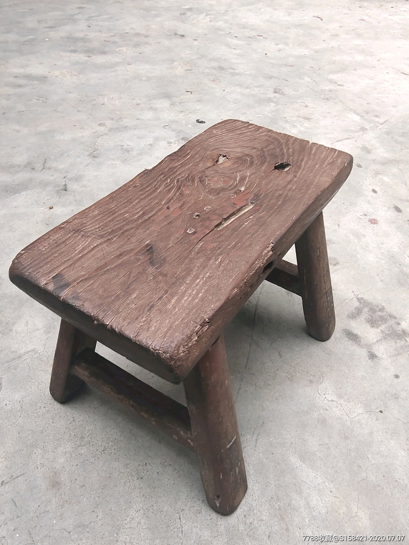 苏作柞桑木农家老小凳