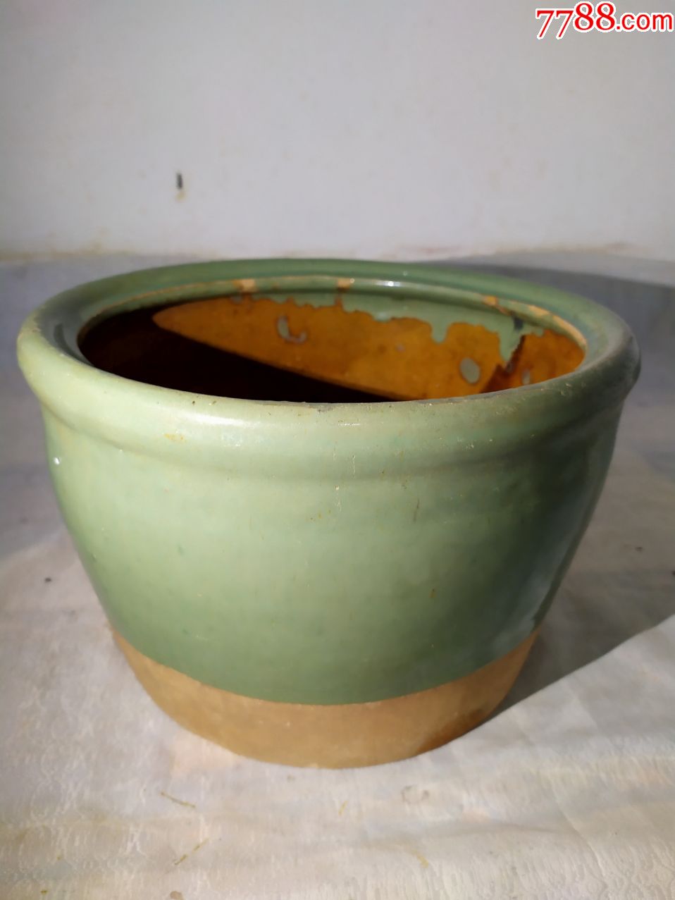 5933全品民国绿釉大缸