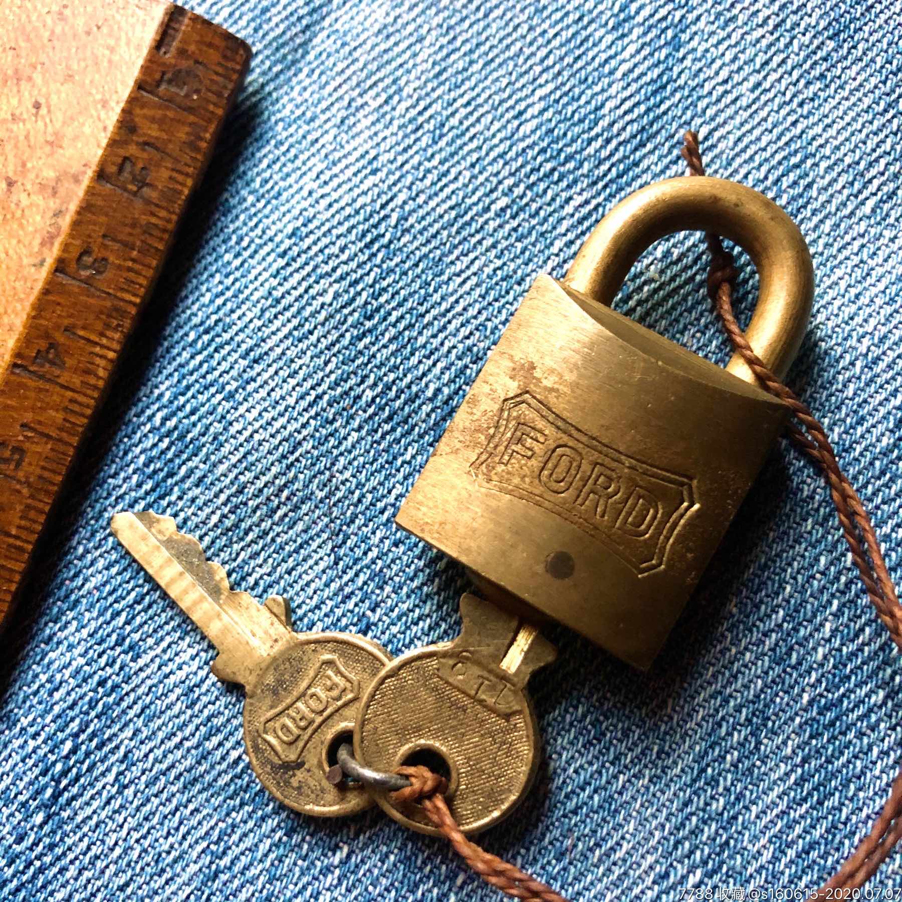 民国福特牌老铜锁