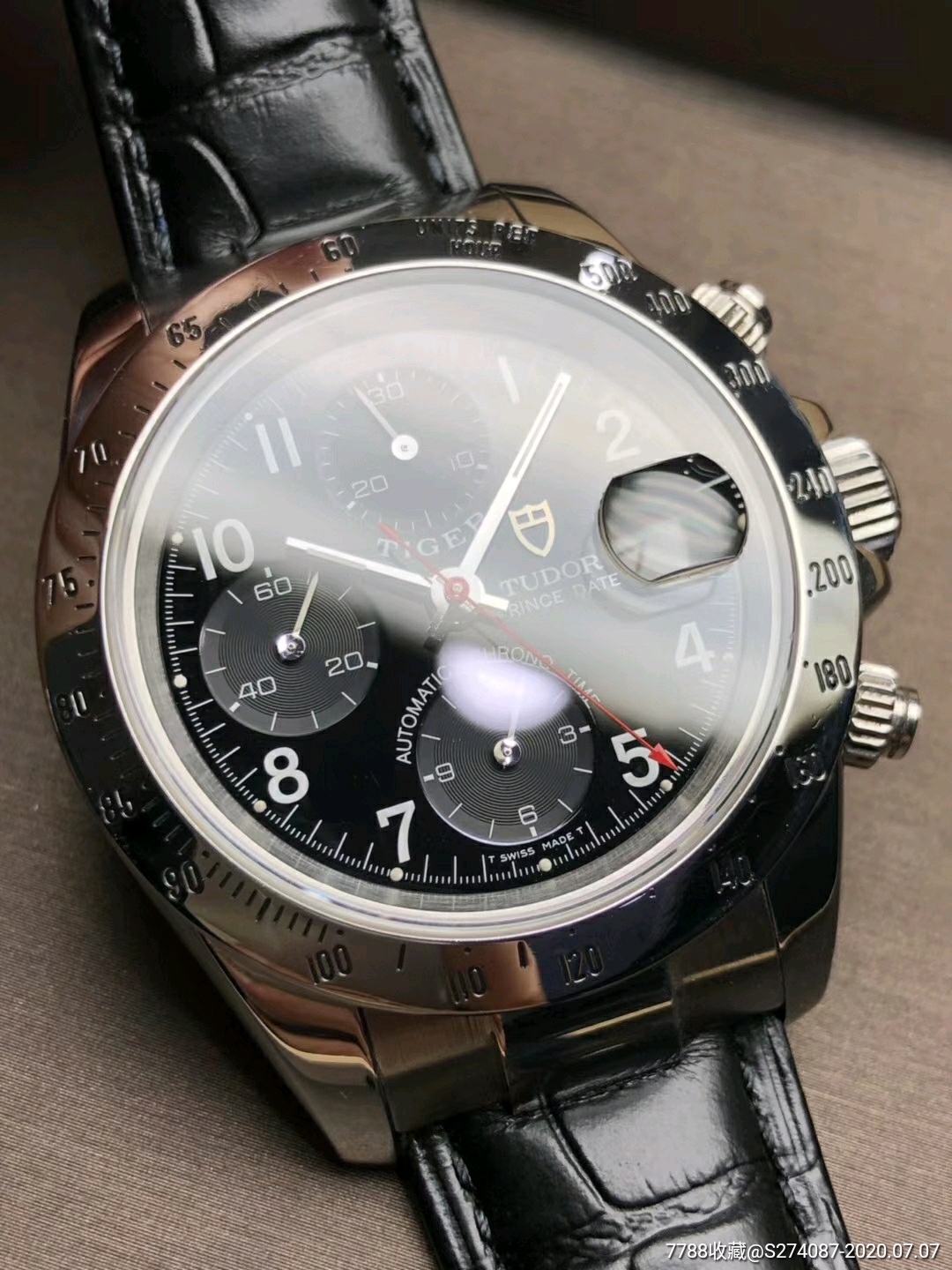 tudor帝舵79260p熊猫迪计时腕表,表径不含把40mm,走时精准,停