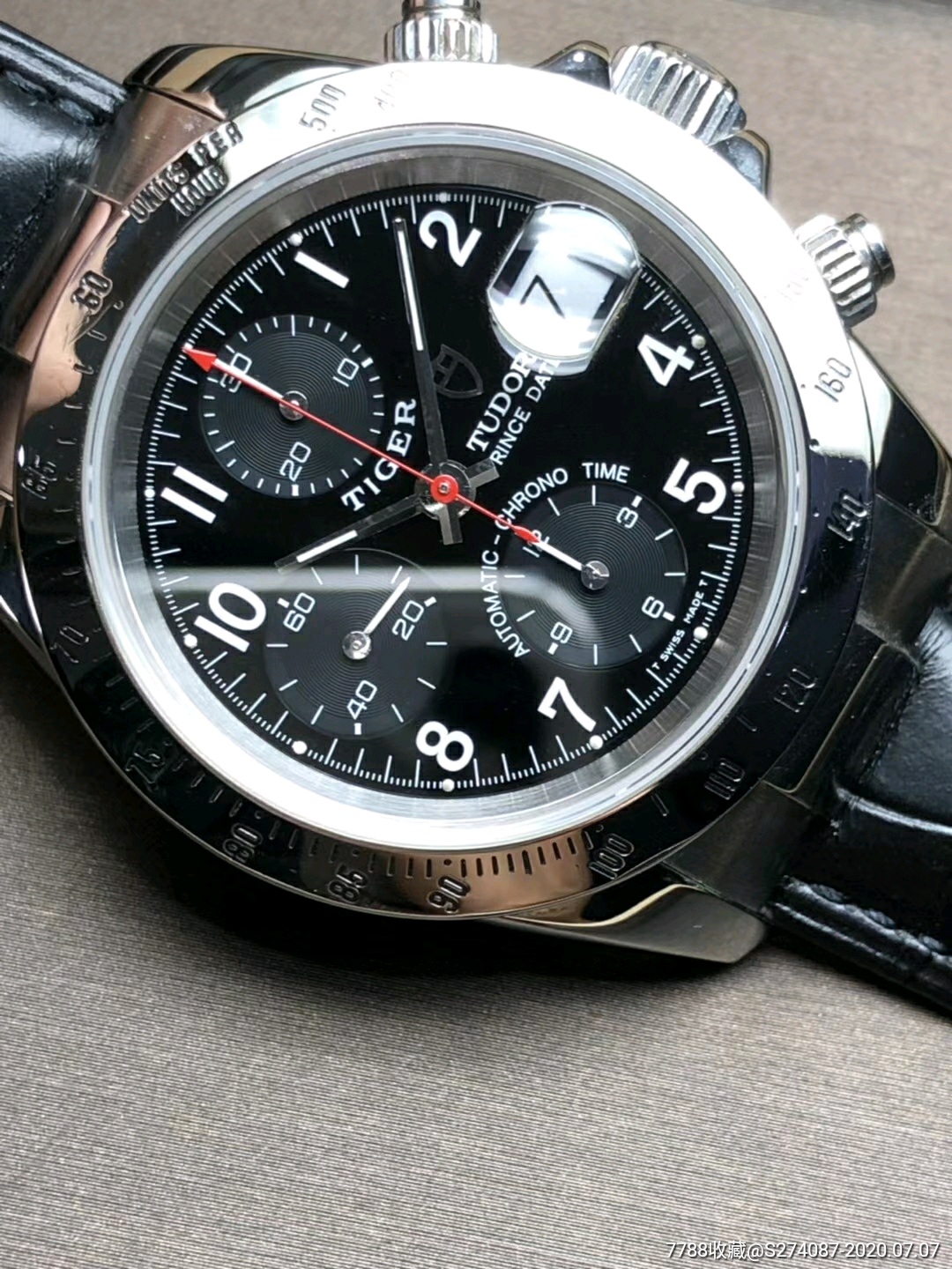 tudor帝舵79260p熊猫迪计时腕表,表径不含把40mm,走时精准,停