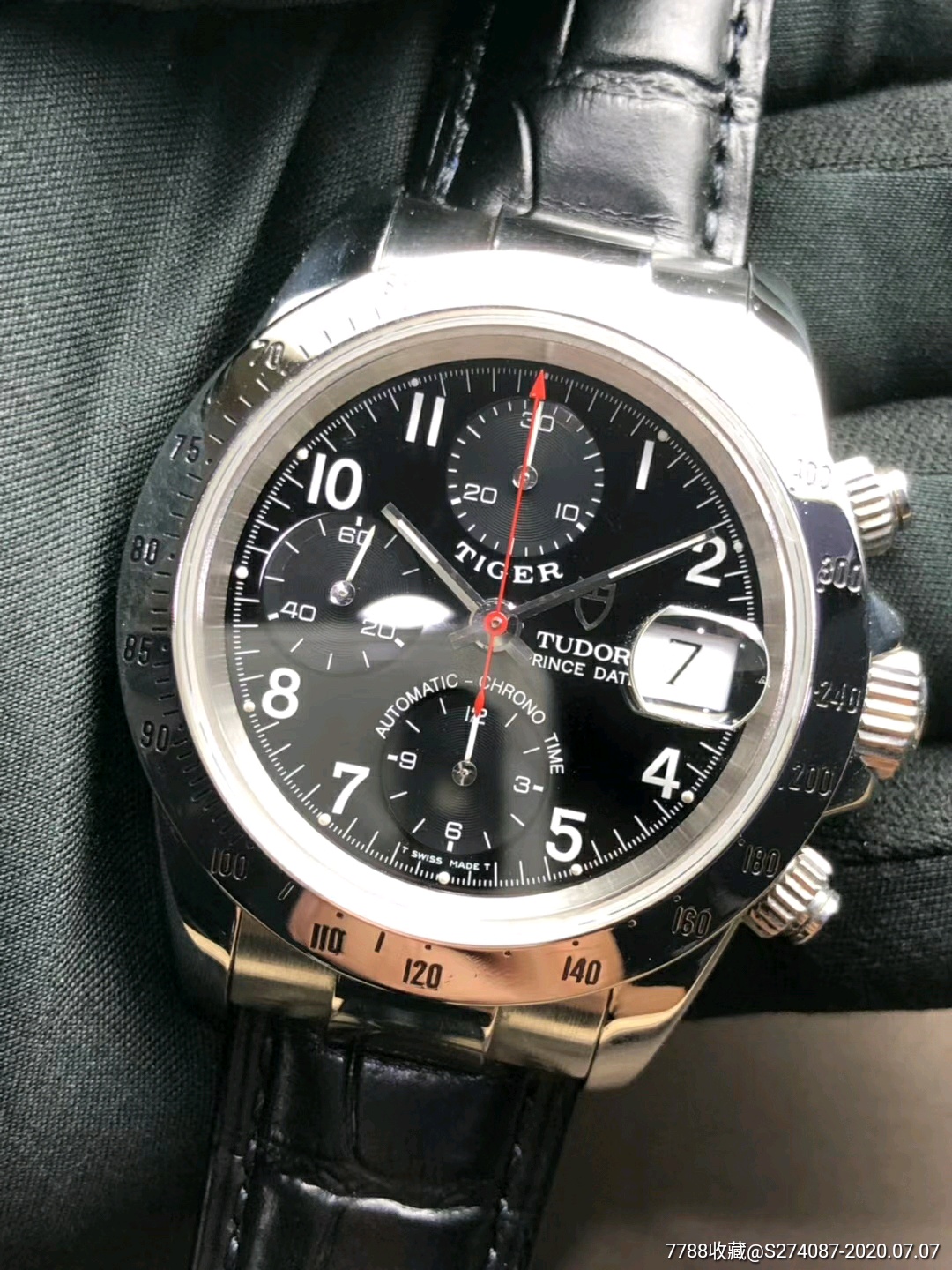 tudor帝舵79260p熊猫迪计时腕表,表径不含把40mm,走时精准,停