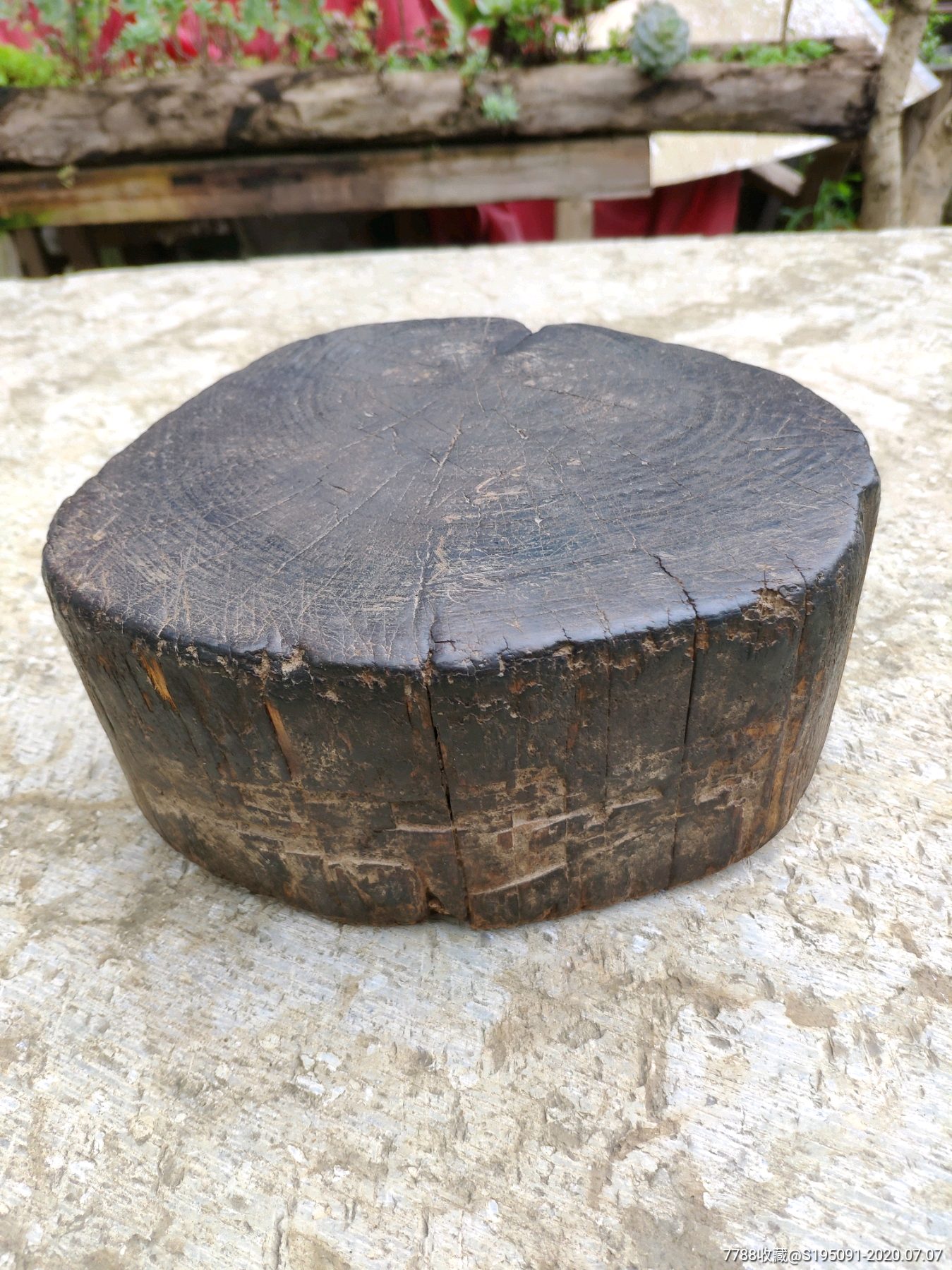 民国百年风化古董底座木墩木垫