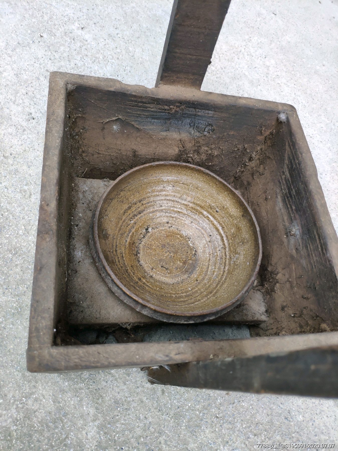 老手提木制火盆民俗老物件