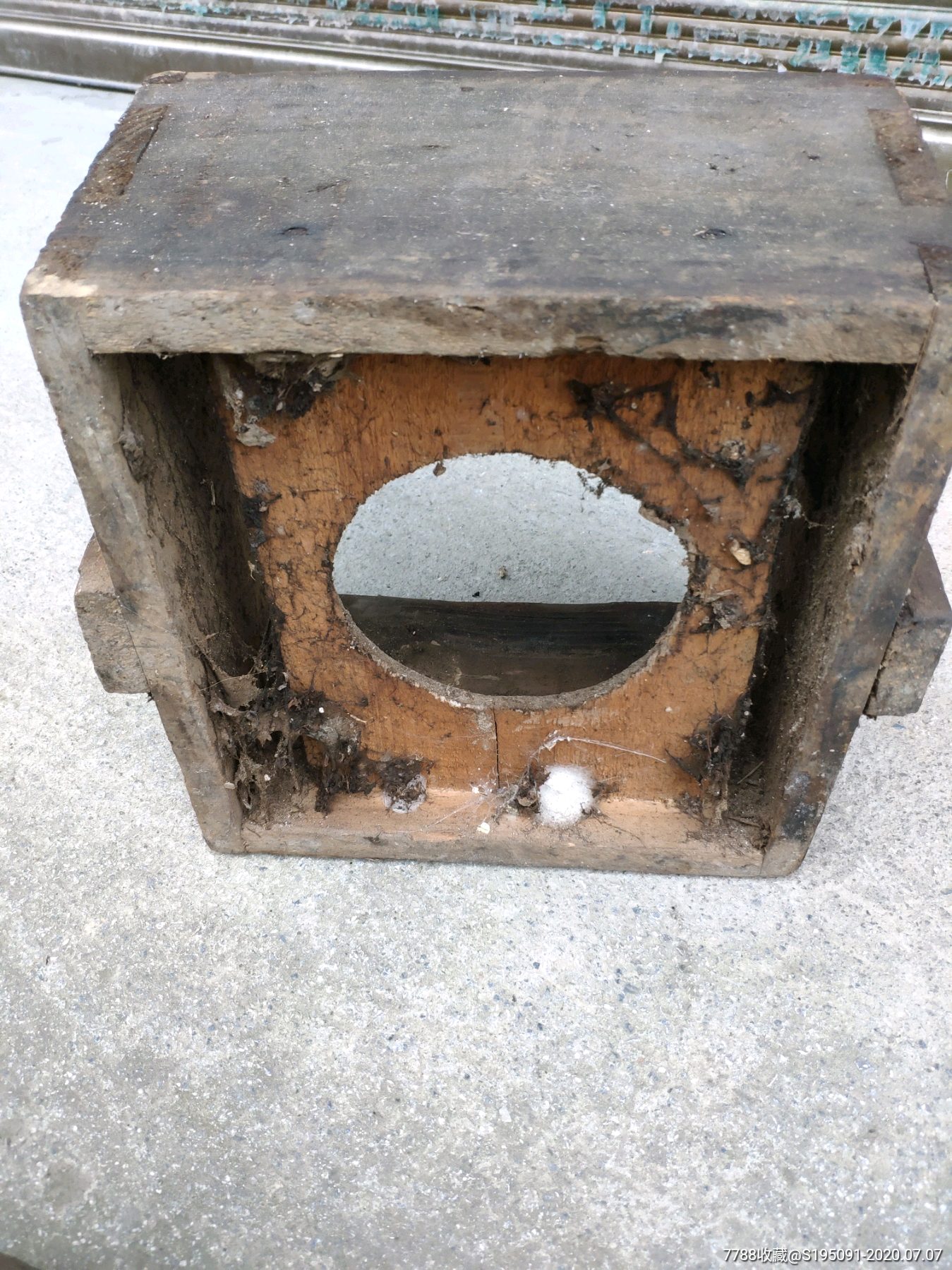 老手提木制火盆民俗老物件