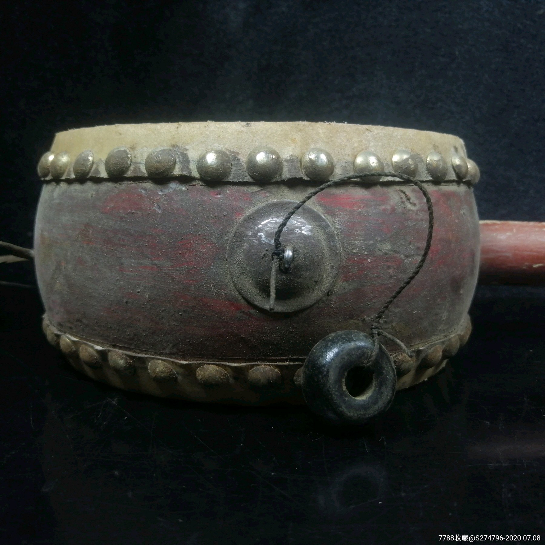 旧藏拨浪鼓街串巷生意人用的拨浪鼓