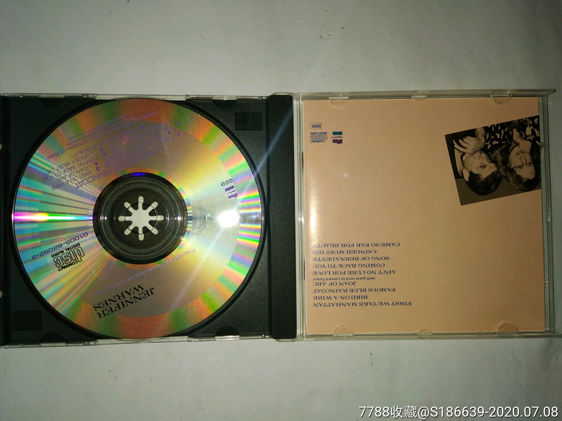 91年private唱片美版-jenniferwarnes:蓝雨衣/缕