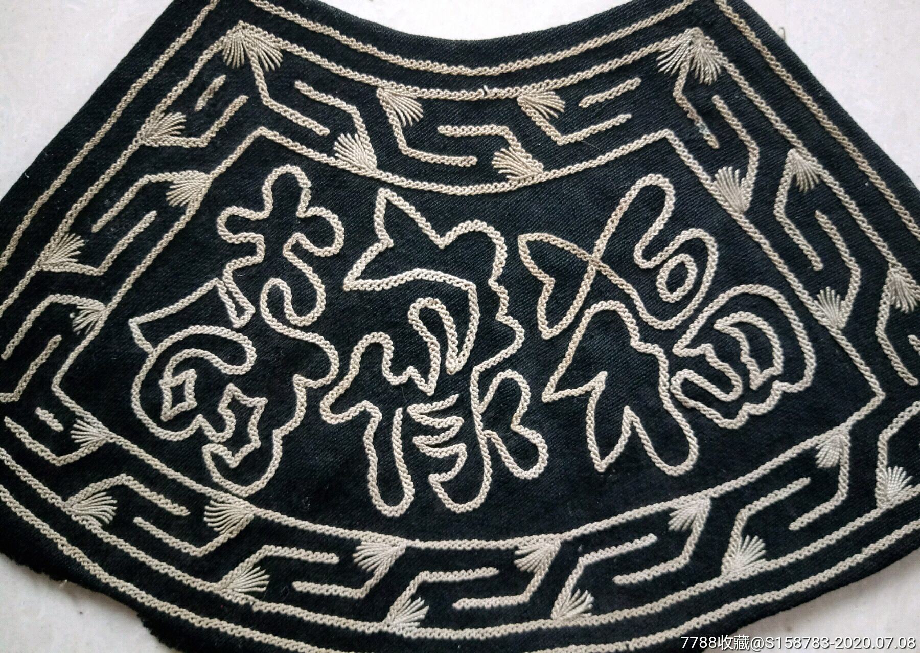 拉锁绣"福禄寿"绣片