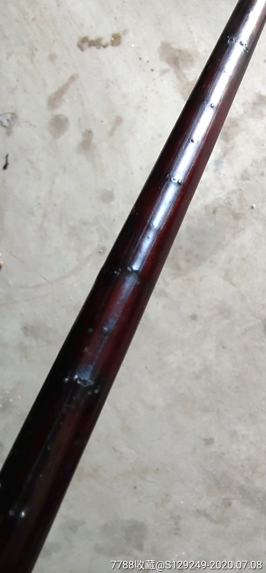 清代一流皮壳精致酸枝木秤杆