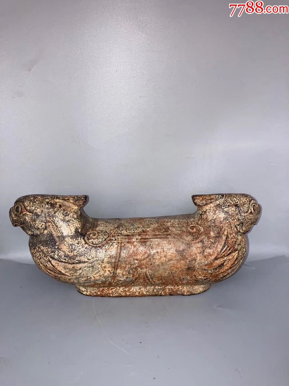 红山文化陨石摆件枕头a101s32e