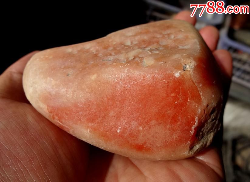 天然金丝玉原石银包红(808)