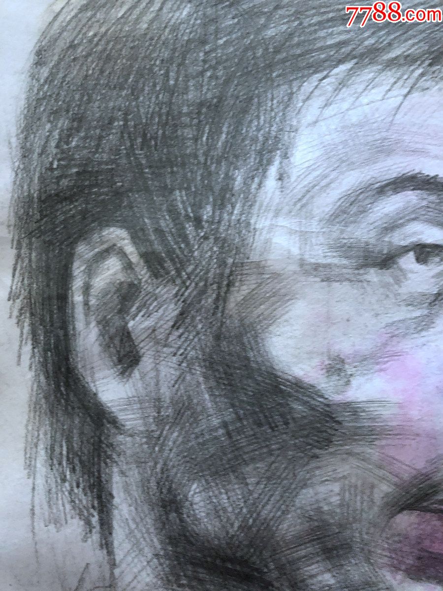 书画原作7133,素描画,4开