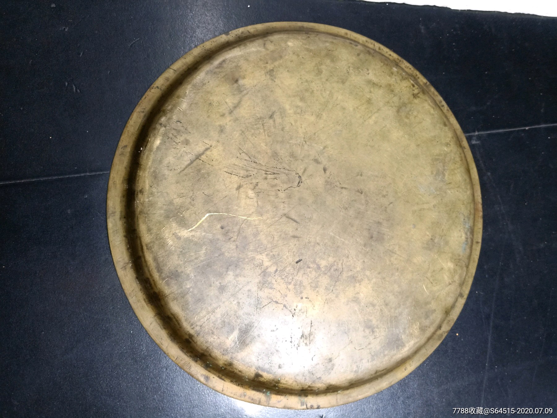 民国时期,铜茶盘