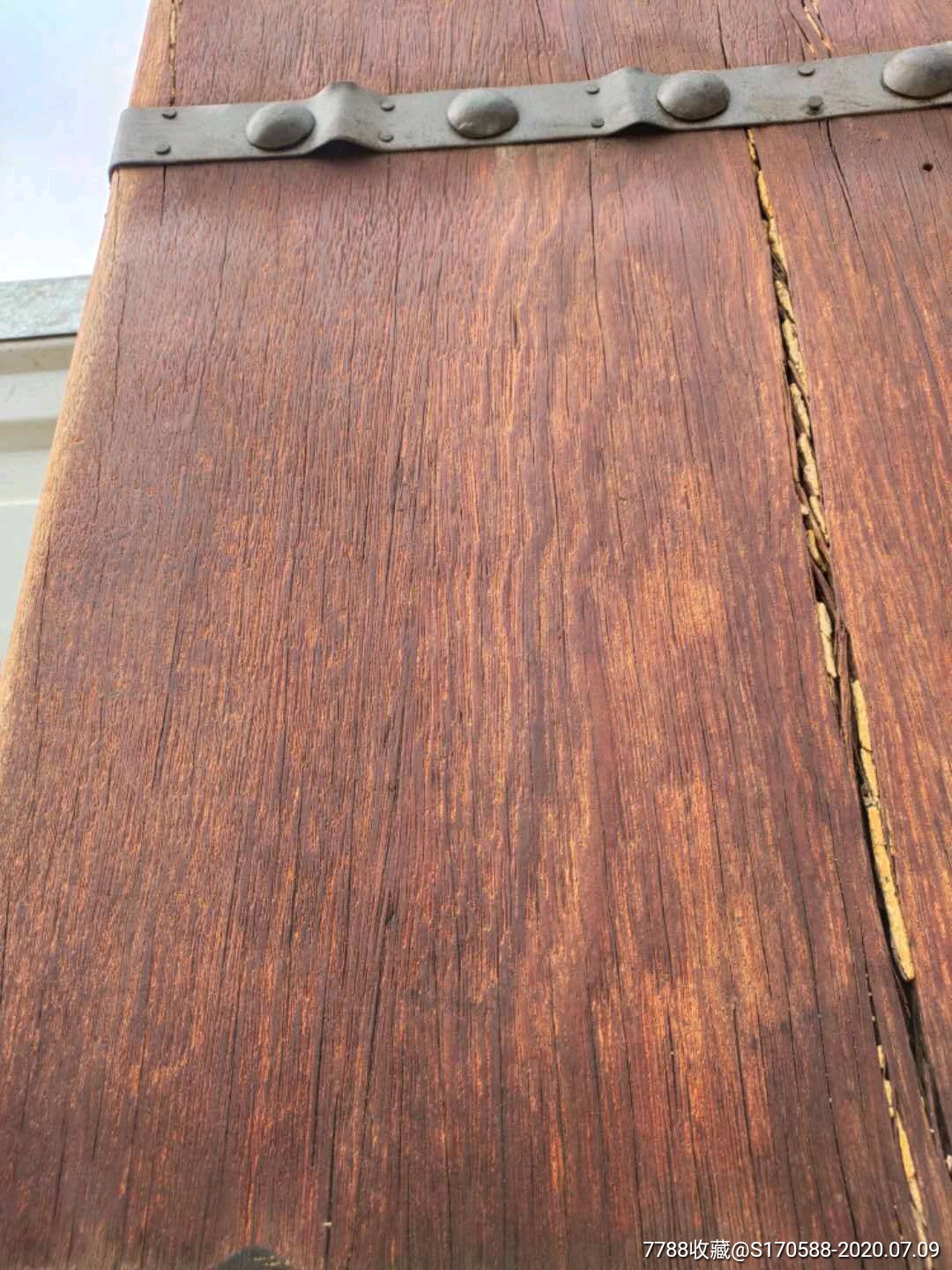 清代,铁梨木,独板一门一对,沧桑感十足,这样宽度的十分难得