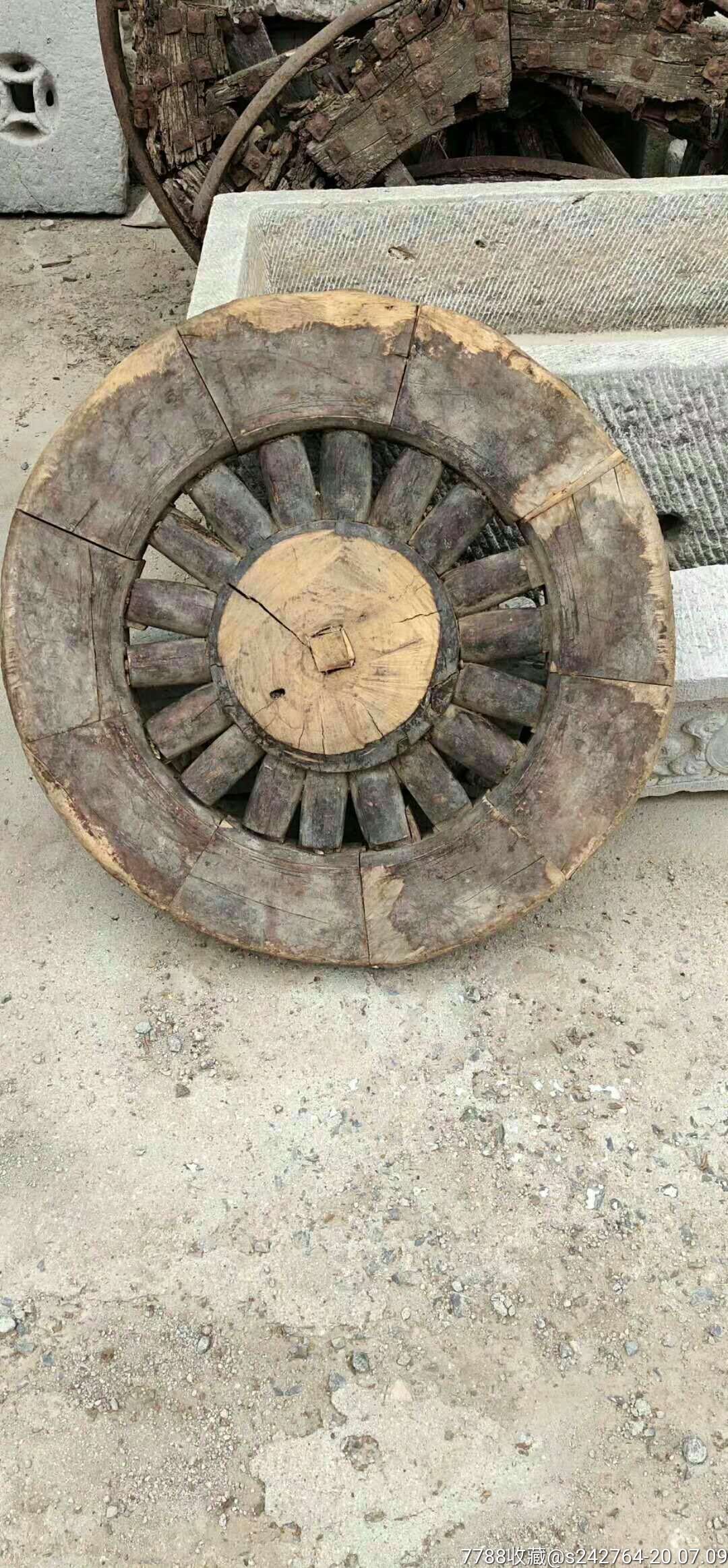 清大个木车轮做工讲究可做茶桌面直径74880元不包邮