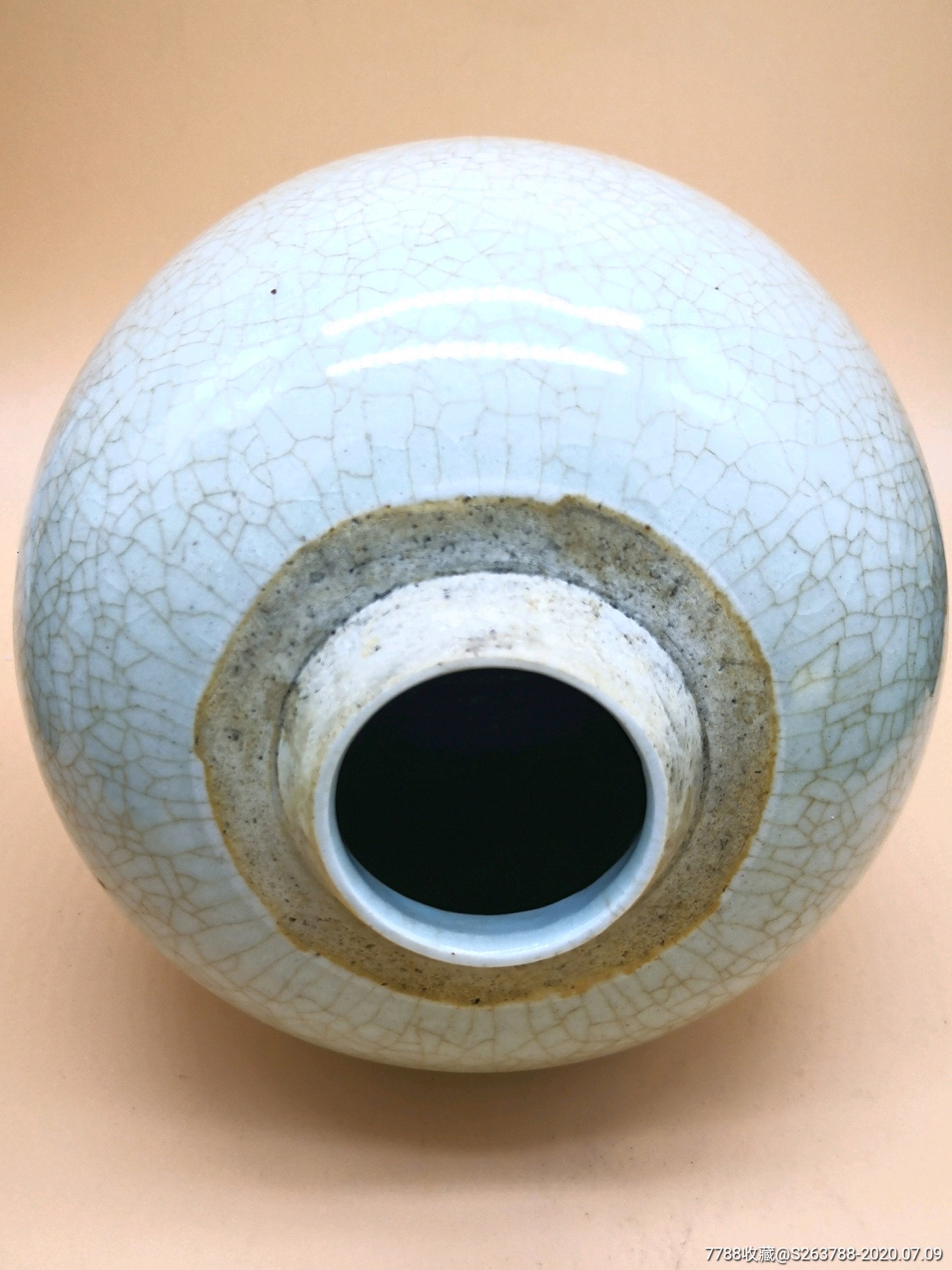 清代哥釉沙口罐