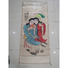 师曾四尺三开《夏塘》_人物国画原作_一笑书画斋【7788收藏__收藏热线