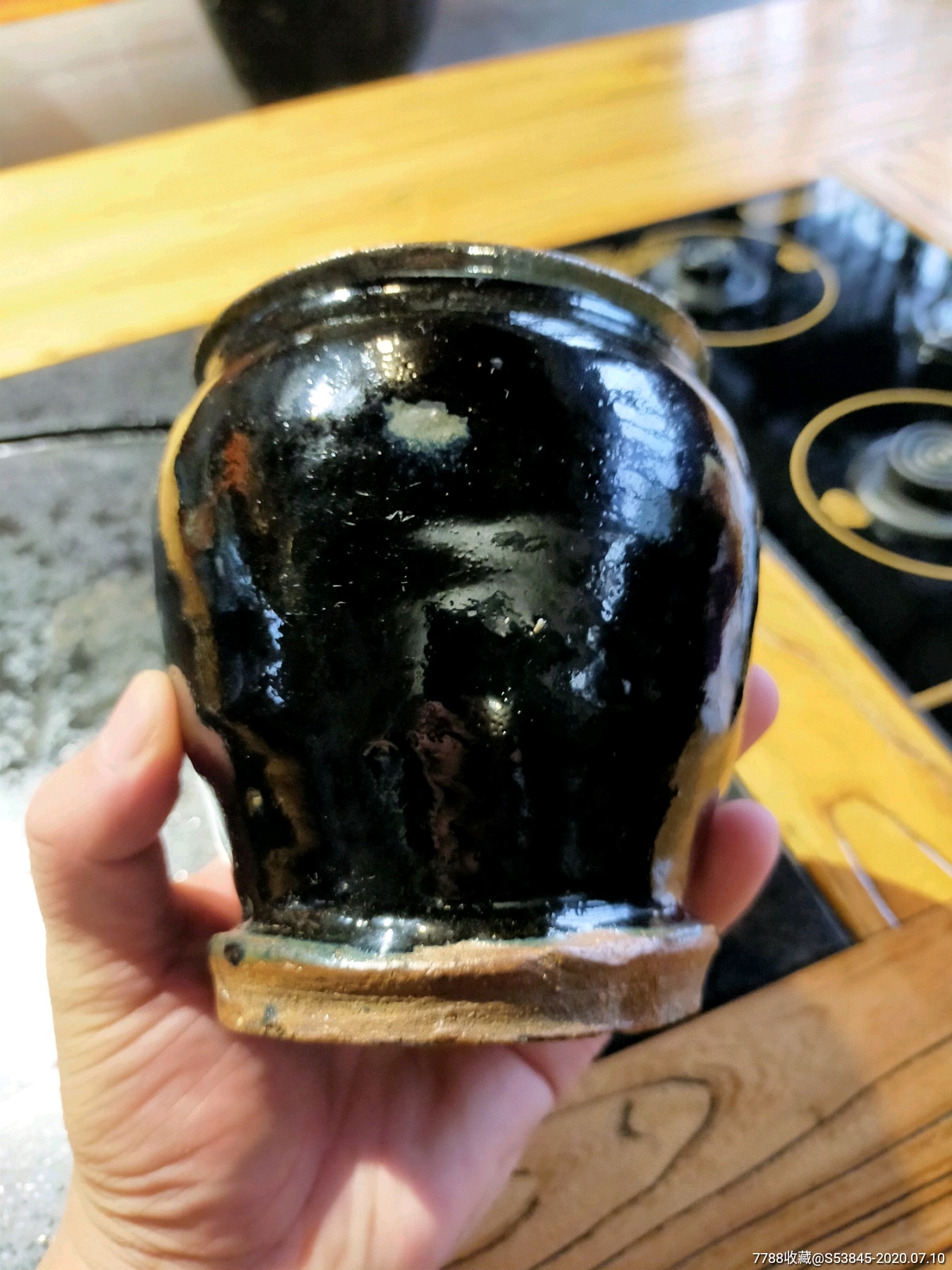 明代黑釉香炉