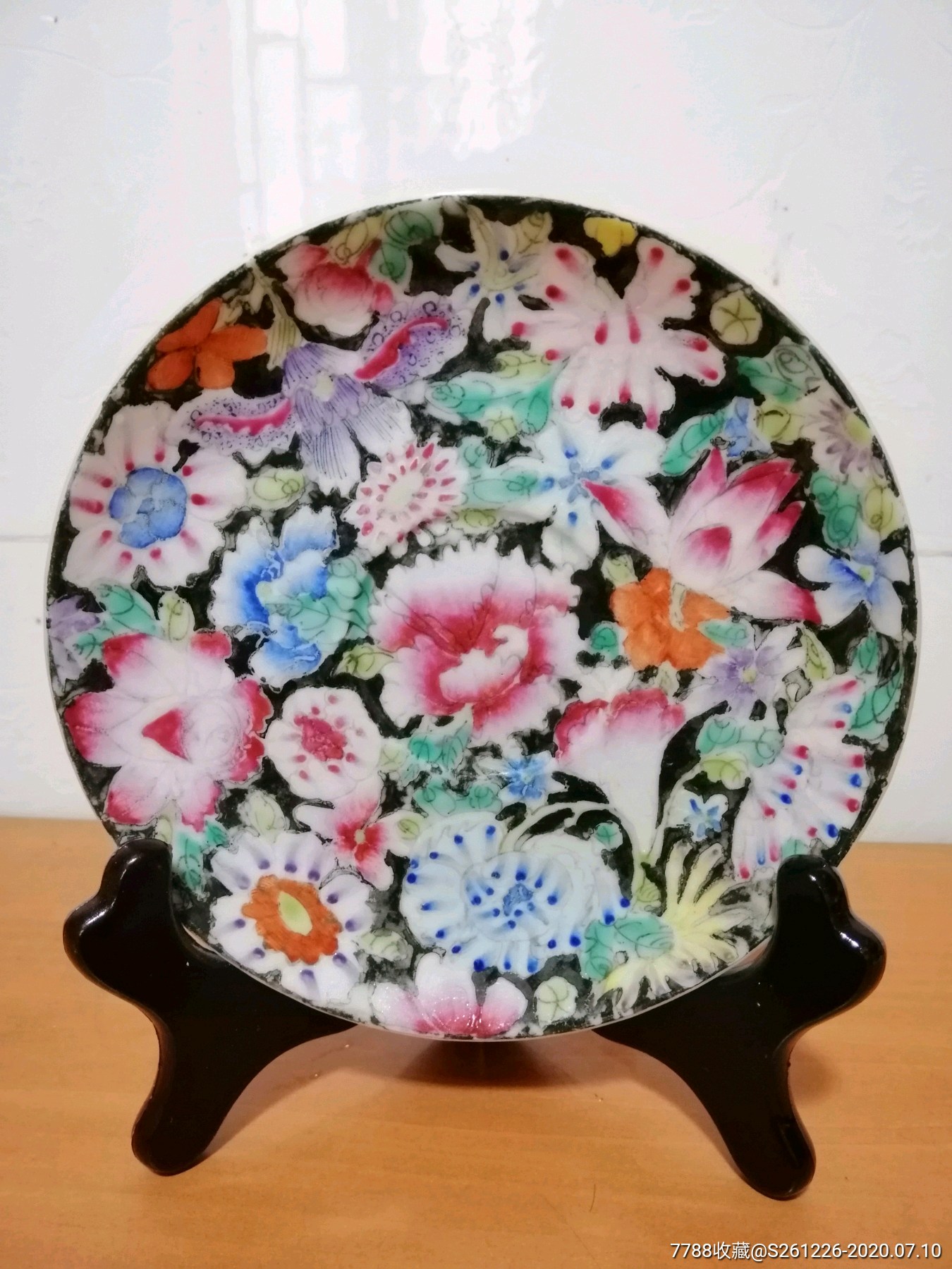 光绪(万花不落地)珐琅彩小瓷盘