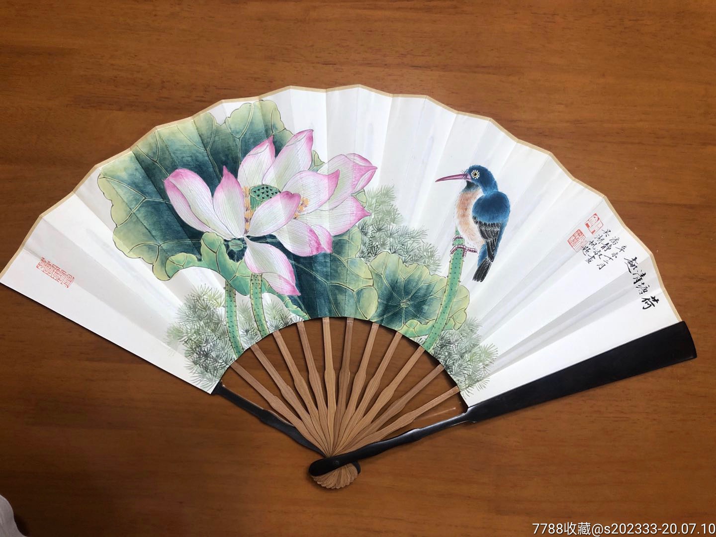 吴湖帆极清雅花鸟成扇-价格:1200元-se74205637-花鸟国画原作-零售